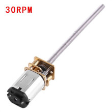 Mini motor de engranajes metálicos Mosiee DC6V, 30-400 RPM, M3x55mm