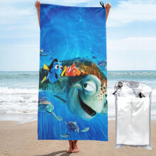 Némó nyomában mikroszálas fürdőlepedő 63 x 139 cm