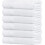 Baumwoll-Badetücher, weiß, 56 x 112 cm, 6er-Pack 1