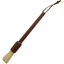 Perie de curățare a mașinii de cafea, mâner rotund din lemn