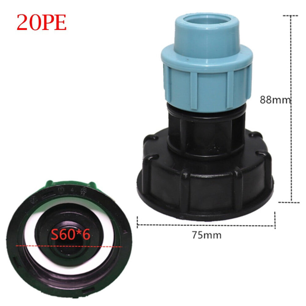 Ibc Tank Adapter S60x6 To Mdpe Straight Fitting 20 25 32Mm 9314556097539