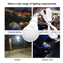 5V LED-Lägerlampa USB-Nödlampa Dimbar Hängande Tältlampa för Arbete, Grill, Fiske, Reparation, Utomhuscampingutrustning
