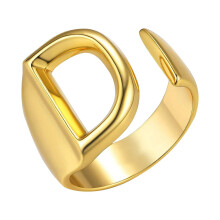 Women's Fashion Couple Ring Adjustable 26-Letter Ring