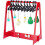 Ohrringhalter-Ablage, roter Ohrstecker-Organizer, 12 Mini-Aufhänger 1