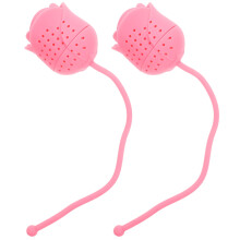 Infuseur à thé en silicone en forme de rose et de chat (lot de 2)