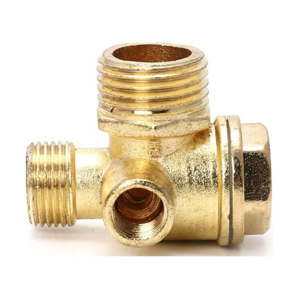 Air Compressor Check Valve Zinc Alloy 3-Port Threaded 9314556097980