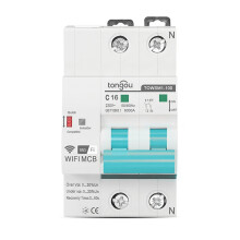 DIN-railmontage voor Tuya WiFi-stroomonderbreker met timer