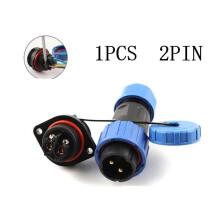 Mosiee1PCS IP68Šroubovací kabeláž Voděodolný letecký konektor Přírubový konektor 2-4PIN