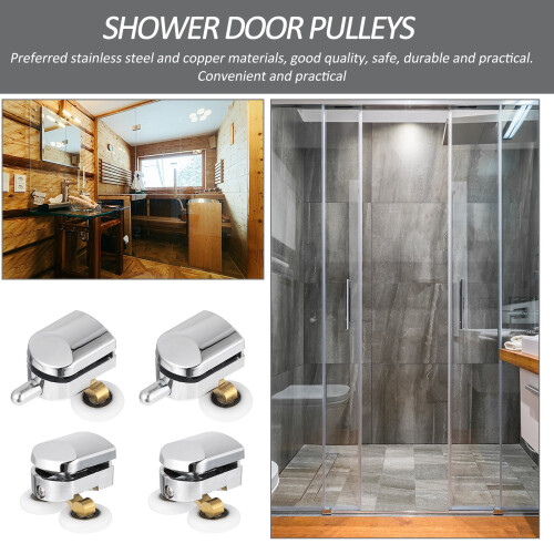 Shower Door Wheels Set Top and Bottom Rollers 2