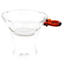 Passoire à thé en verre résistant à l'usure (1 pièce)
