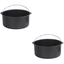 Koekenpan met bakmand en bakplaat (2 stuks)
