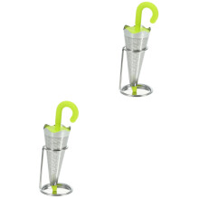 Infuseur à thé parapluie en acier inoxydable (2 pièces)