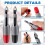 4pcs Wire Piercing Probe, Wire Piercing Tool Piercing Probes for Multimeter Voltage Voltmeter Thermometer Testing(2/4mm) 1