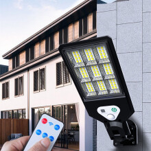 Napelemes kültéri fali lámpák mozgásérzékelővel 72LED