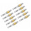 10pcs Impact Driver Socket Adapter Set for Power Drills, Silver-Yellow 1