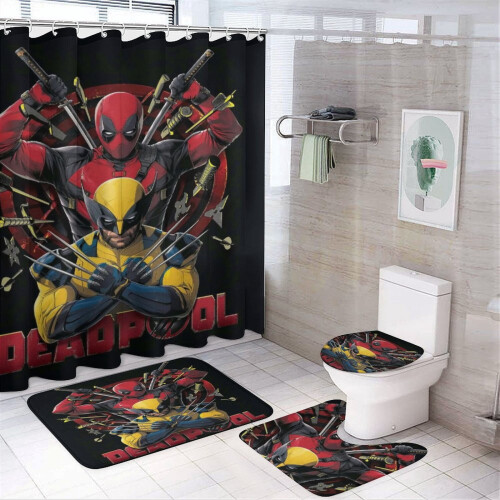 Wolverine Deadpool badeværelsessæt 4 dele
