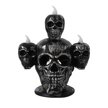 Halloween-festdekorasjoner på salg - Hodeskallelampe og gresskar LED-nattlys, rekvisitter med skrekkarrangement (15*12*9)