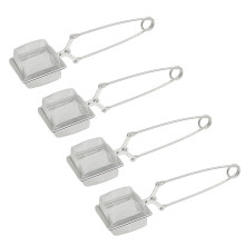 Infuseur à thé en acier inoxydable avec poignée (4 pièces)