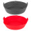 Silicone Air Fryer Baking Tray 2 pcs 1