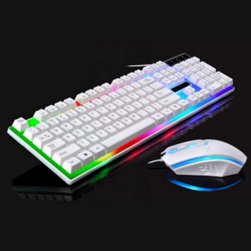 Teclado mecánico retroiluminado Prettyui con cable USB G21 1