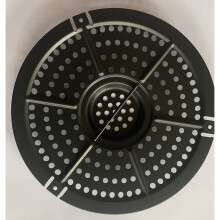 Reusable Air Fryer Mat Black Perforated Round Liner