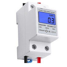 Egyfázisú elektronikus energiamérő 0-80A 230V LCD kijelzővel