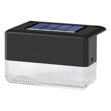 Lampe solaire d'extérieur pour jardin, idéale pour décorer un mur d'escalier.