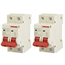DC1000V63A 2-pins zonne-isolator stroomonderbreker (2 stuks)