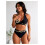Σετ μπικίνι με λεοπάρ σχέδιο, μαύρο mesh halter και ψηλόμεσο τελείωμα 4