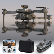 Drone Kayannuo WiFi FPV com Câmera HD 1080P, Quadricóptero RC Dobrável com Função de Manutenção de Altitude, Modo Sem Cabeça e Voo Circular -
