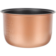 Cuiseur à riz Eease, cuve intérieure antiadhésive en aluminium 3L, or rose