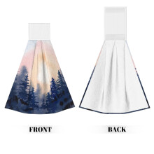 Ručníky Sunset Forest Coral Velvet so suchým zipsom