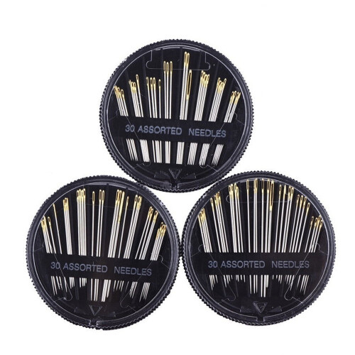 Ace de cusut manuale Premium Set 30 buc. 6 mărimi, ureche mare 2