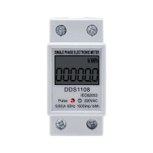 LCD egyfázisú kWh fogyasztásmérő 220V60A
