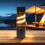 LED-campinglykt med lommelykt, USB-lading, vanntett 1