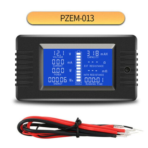 PZEM-015DC accutester: spanning, stroom, vermogen, capaciteit