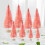 Miniature Artificial Christmas Trees Pink 8 pcs 7