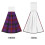 Χειροπετσέτες Montgomery Tartan Coral Velvet, 2 τεμάχια 1