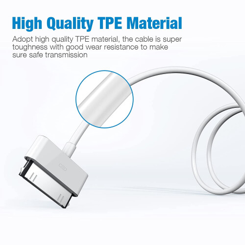 Apple 30-pins USB-oplaadkabel wit 1,2 meter 2
