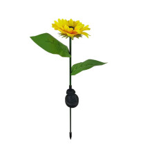 Zonne-energie zonnebloemlamp voor buiten in de tuin