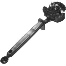 Brosse de nettoyage pour machine à expresso avec poils détachables et