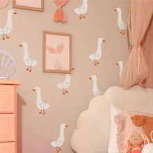 Cute  Duck Wall Stickers,Waterproof PVC Decals,Funny Animals Art Decorations for Nursery Bedroom Murals Wall Decor