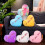 Heart Shaped Plush Pillow with LED Light Purple 5