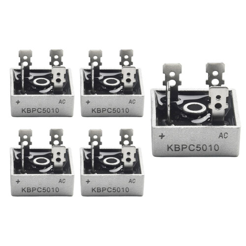 KBPC5010Ανορθωτής Διοδικής Γέφυρας1000V50A Μεταλλικό Κουτί5 τεμάχια