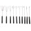 Candy Dipping Spoon Stainless Steel Black 10 pcs 3