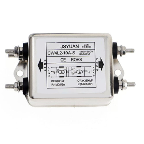 AC-strömfilter enfas bulttyp 220V10A