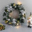 Patgoal Christmas wreath with LED lights battery powered 3