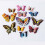 Αυτοκόλλητα τοίχου Prettyui12PCS3D Φωτεινές πεταλούδες, αφαιρούμενη διακόσμηση τέχνης 1