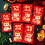 Red Envelopes Chinese New Year Snake Theme 6 pcs 8