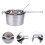 Stainless Steel Cheese Melting Pot Compact 1 Set 4